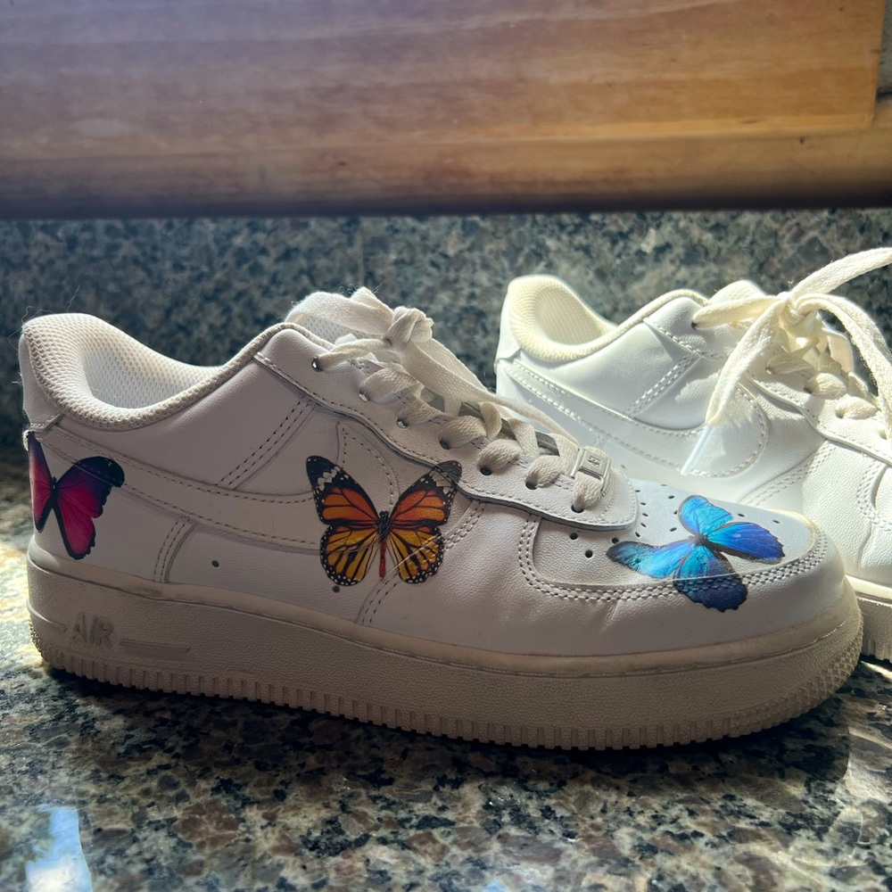 custom butterfly af1’s